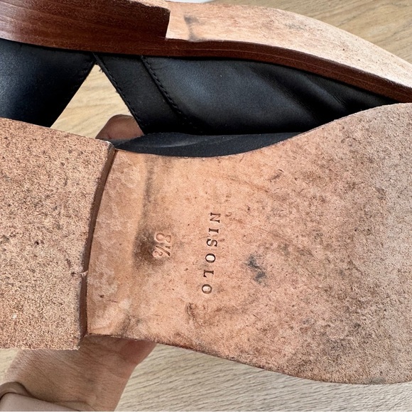 Nisolo Emma d'Orsay Slip-On Sustainable Oxford in Black- Size 8.5 - Picture 7 of 7